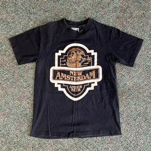 Vintage 90s Single Stich Black New Amsterdam Amber Beer Tee